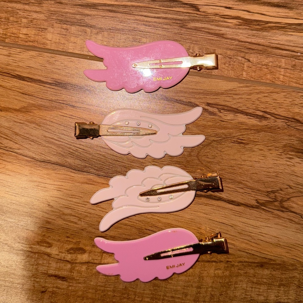 Emi Jay Popstar Hair Clips Angel Wings
